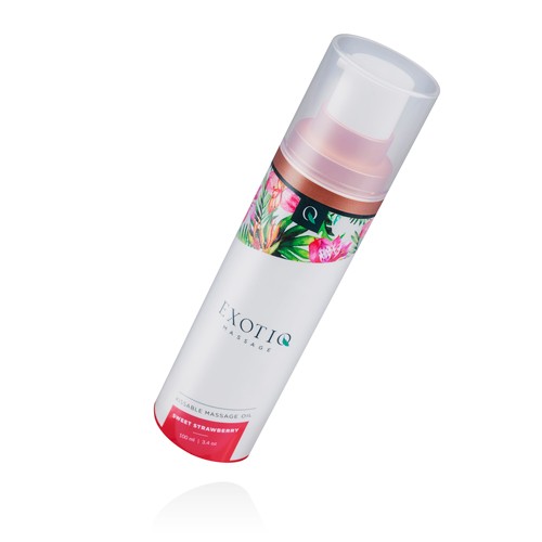 Exotiq  «Sweet Strawberry» 100 ml süß duftendes Massageöl - seidig-weich & pflegend