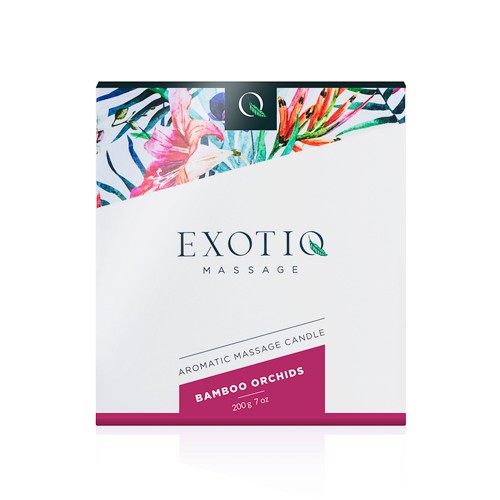 Exotiq  «Bamboo Orchids» Massagekerze mit blumigem Duft (Bambus Orchidee), 200g 