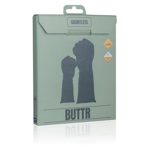 BUTTR «Gauntlets» black, reusable latex glove for fisting