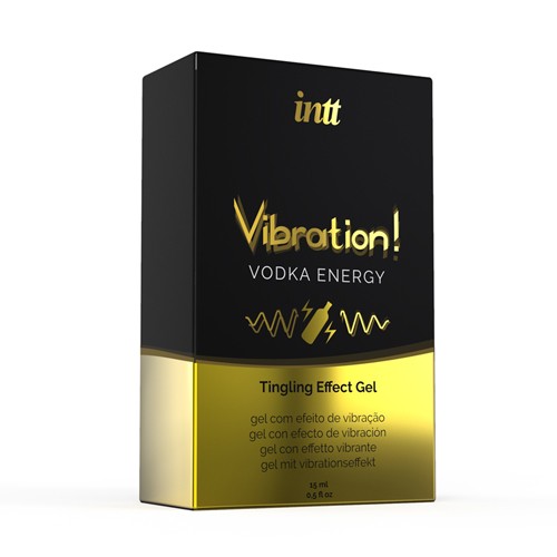INTT «Vibration! Vodka Energy» 15ml prickelndes Intimgel mit Geschmack (Wodka Energy) für einen intensiven Orgasmus
