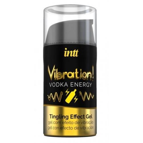 INTT «Vibration! Vodka Energy» 15ml prickelndes Intimgel mit Geschmack (Wodka Energy) für einen intensiven Orgasmus