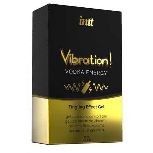INTT «Vibration! Vodka Energy» 15ml prickelndes Intimgel mit Geschmack (Wodka Energy) für einen intensiven Orgasmus