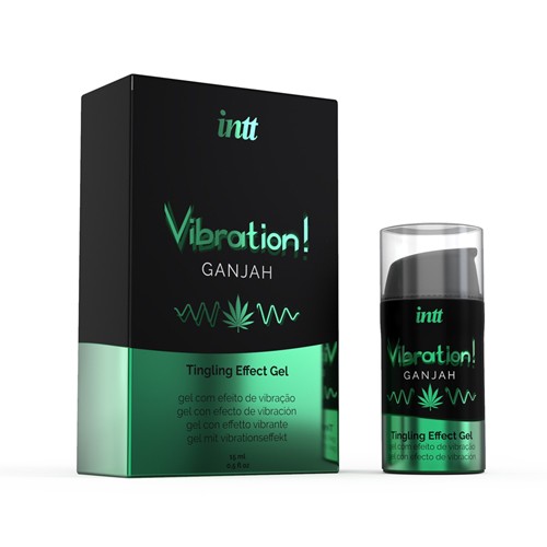 INTT «Vibration! Ganjah» 15ml prickelndes Intimgel mit Geschmack (Ganjah) für einen intensiven Orgasmus