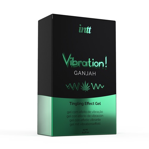 INTT «Vibration! Ganjah» 15ml prickelndes Intimgel mit Geschmack (Ganjah) für einen intensiven Orgasmus