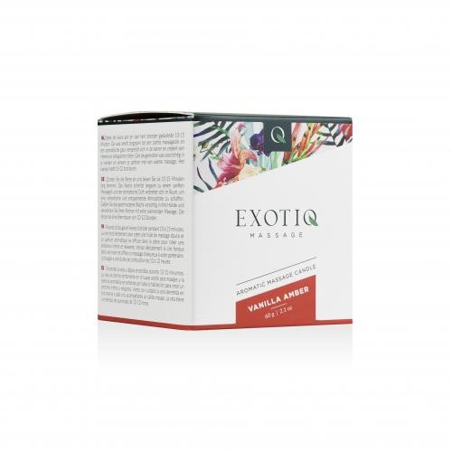 Exotiq  «Vanilla Amber» massage candle with sensual scent, 60g 