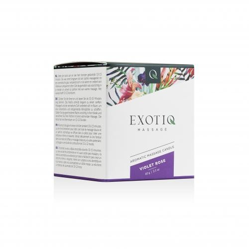 Exotiq  «Violet Rose» Massagekerze mit romantischem Duft (Veilchen Rose), 60g 