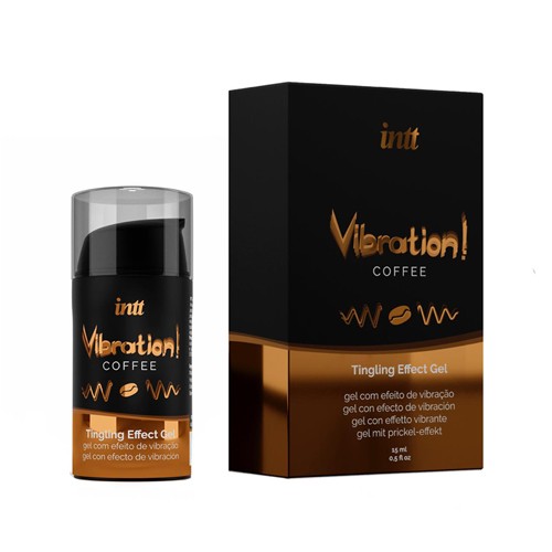 INTT «Vibration! Coffee» 15ml prickelndes Intimgel mit Geschmack (Kaffee) für einen intensiven Orgasmus