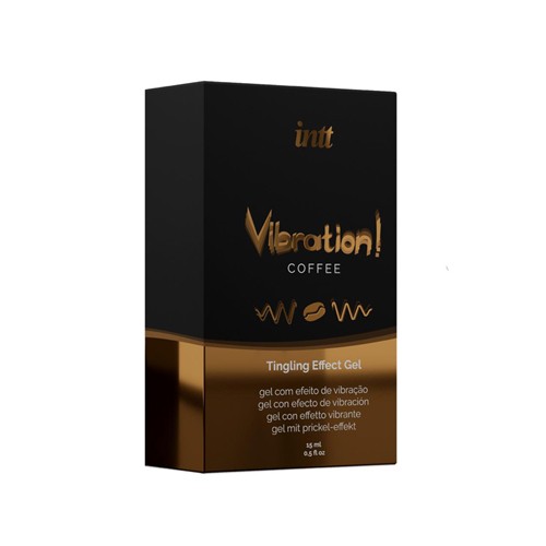 INTT «Vibration! Coffee» 15ml prickelndes Intimgel mit Geschmack (Kaffee) für einen intensiven Orgasmus
