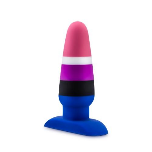 Avant «Fluid» silicone anal plug, pride edition