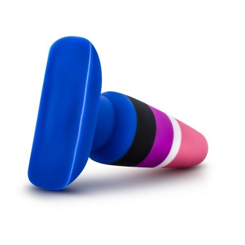 Avant «Fluid» silicone anal plug, pride edition