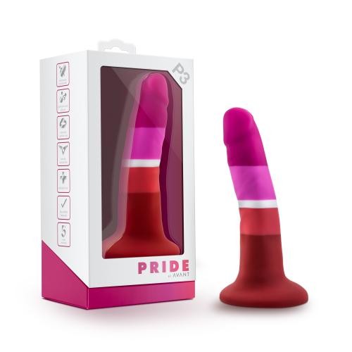 Avant «Schönheit» Silikon-Dildo mit Saugnapf, Pride Edition