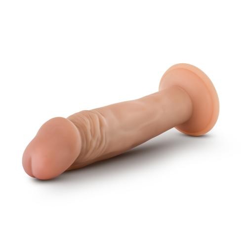 Dr. Skin «Dr. Small Dildo - Vanilla» anatomical dildo with a large glans and suction cup