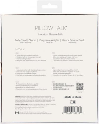 Pillow Talk «Frisky Pleasure» Liebeskugeln mit Schmucksteinen - Rosa