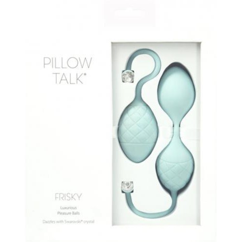 Pillow Talk «Frisky Pleasure» Liebeskugeln mit Schmucksteinen - Türkis