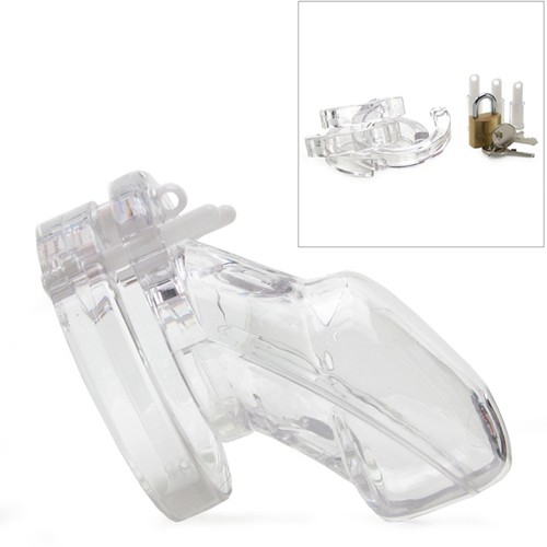 CB-X «CB-3000 Clear» 37mm, adjustable chastity cage made of hypoallergenic material