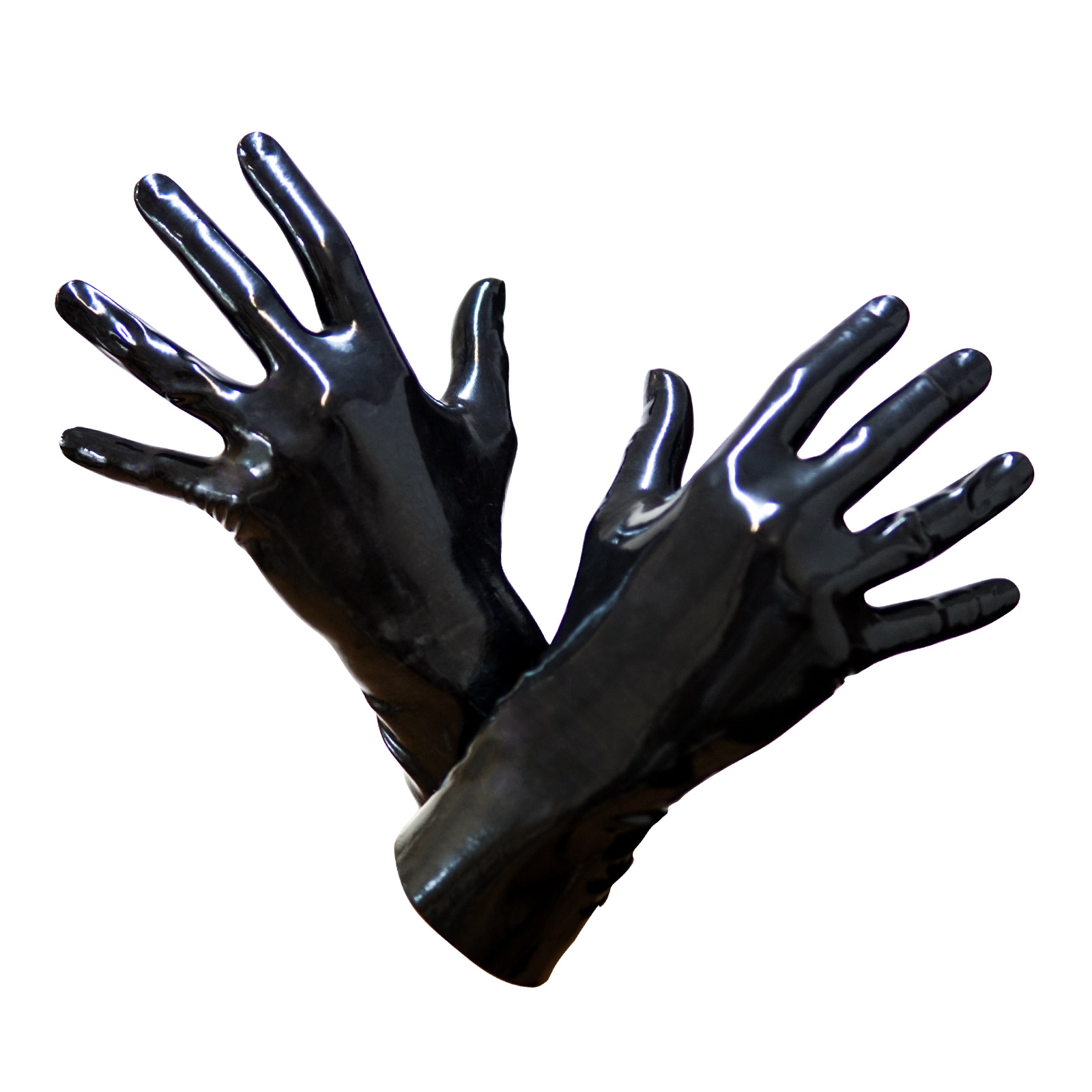 Toylie Latex Gloves «XS» black, seamless, with excellent anatomic fit