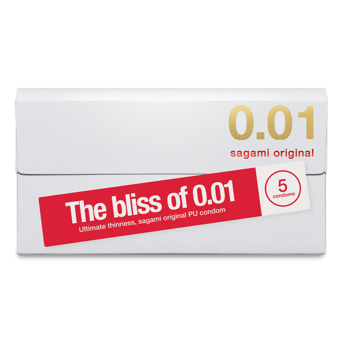 Sagami «Original 0.01» latexfrei, 5 extrem gefühlsechte und ultradünne Kondome für Latex-Allergiker