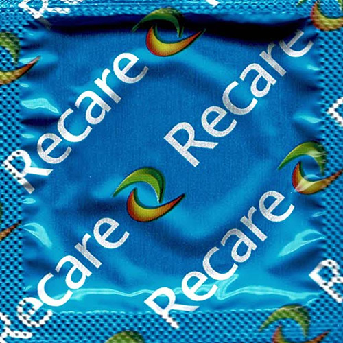 Recare Condoms «Helado» 100 Kondome mit Orgasmus-Noppen und Softeis-Geschmack