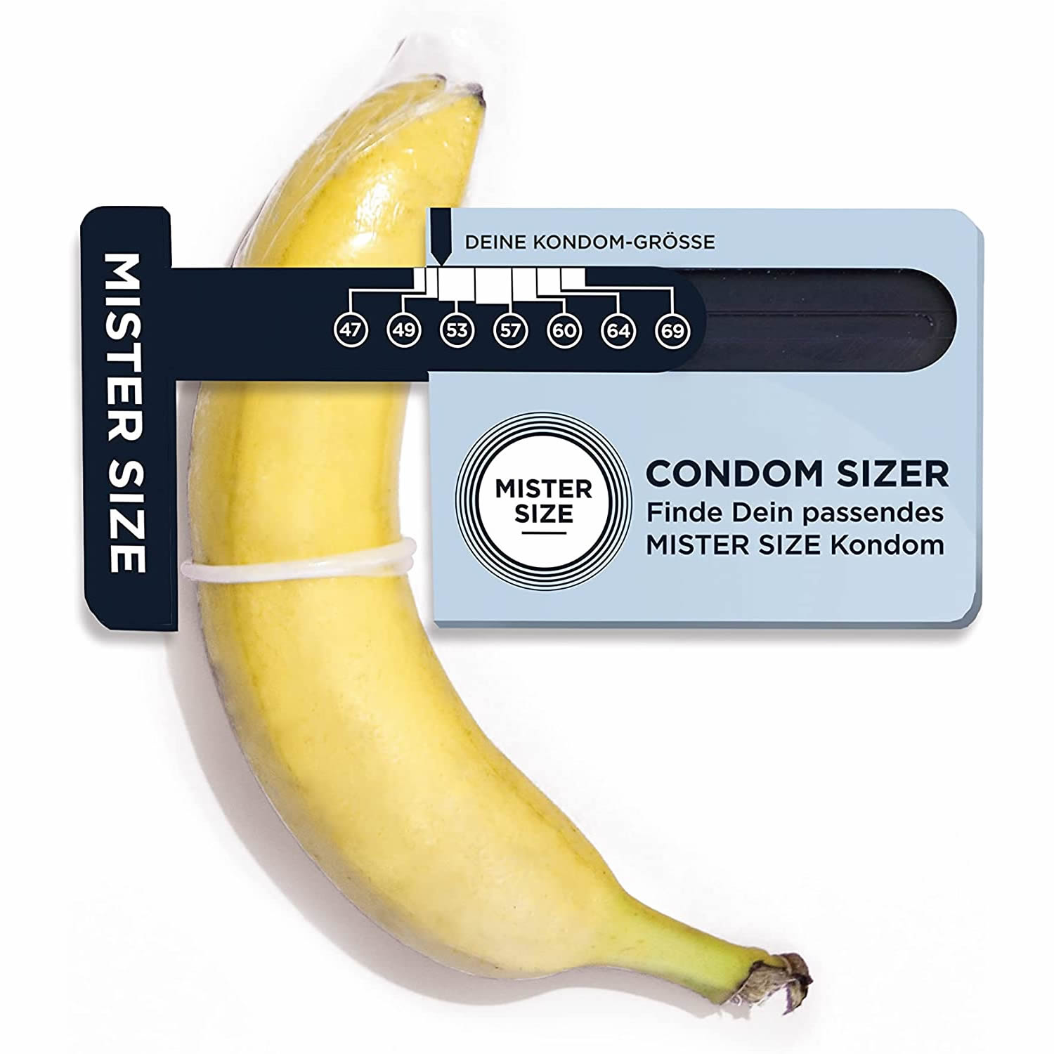 Mister Size «Condom Sizer» Bestimmen Sie jetzt Ihre Kondomgröße (Deutsch)