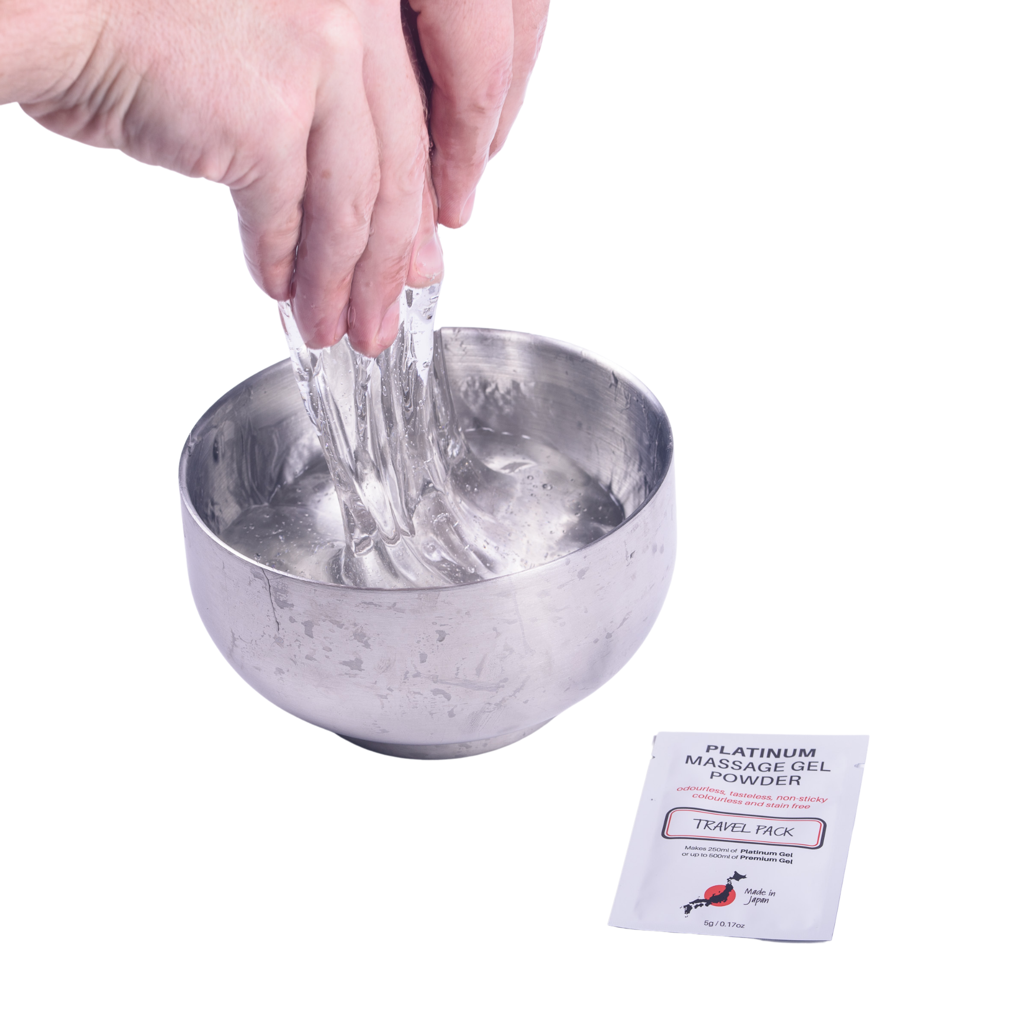 EROTICGEL «Platinum Massage Gel Powder» Travel Pack, japanisches Massagegel-Pulver aus natürlichen Inhaltsstoffen, 2x5g (1)