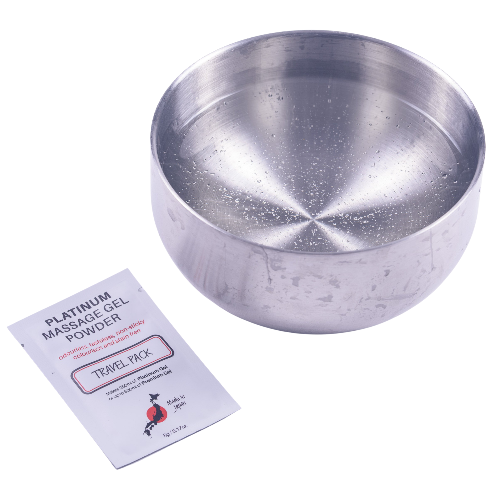 EROTICGEL «Platinum Massage Gel Powder» Travel Pack, japanisches Massagegel-Pulver aus natürlichen Inhaltsstoffen, 5x5g (11)