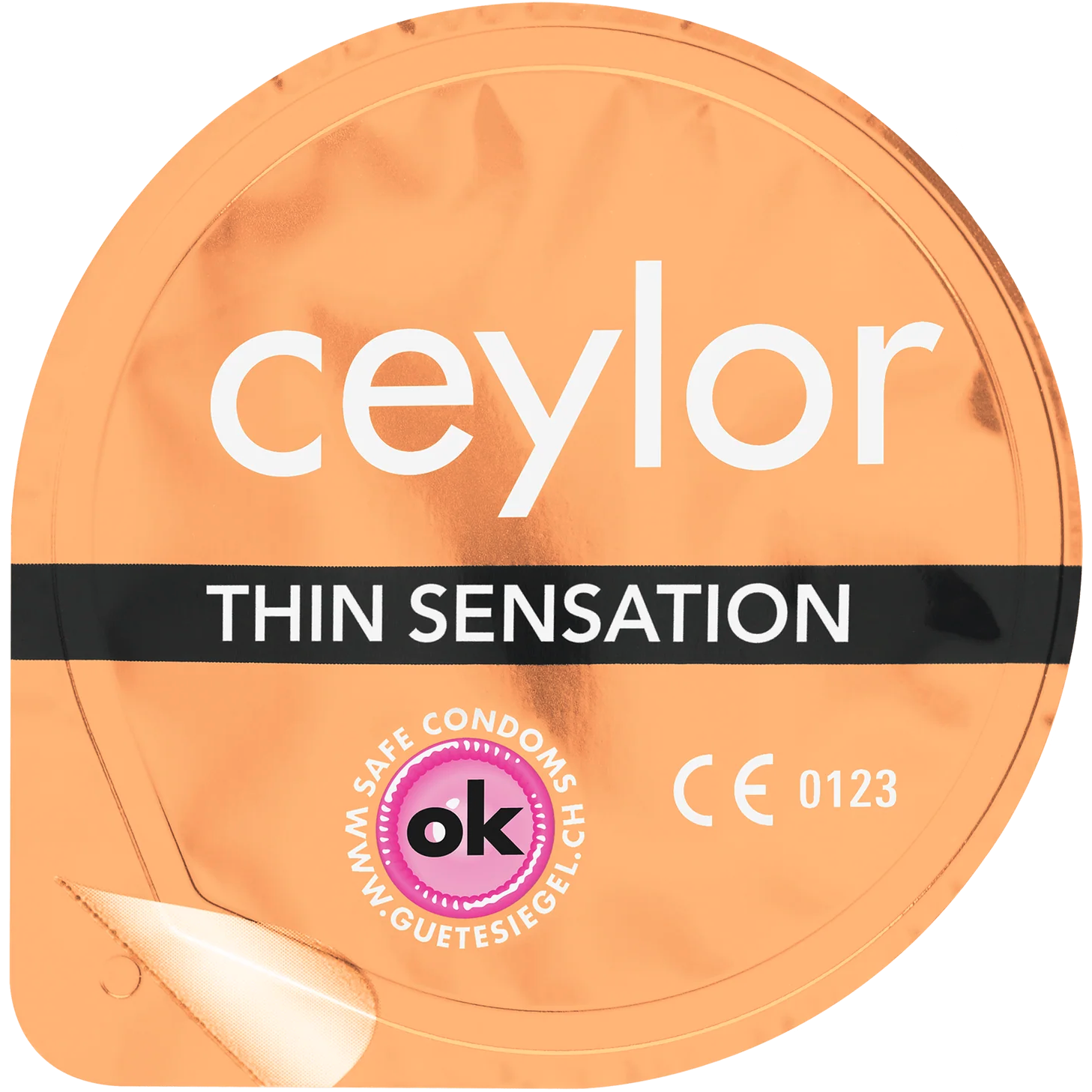 Ceylor «Thin Sensation» 9 extradünne Kondome, verpackt im hygienischen Dösli