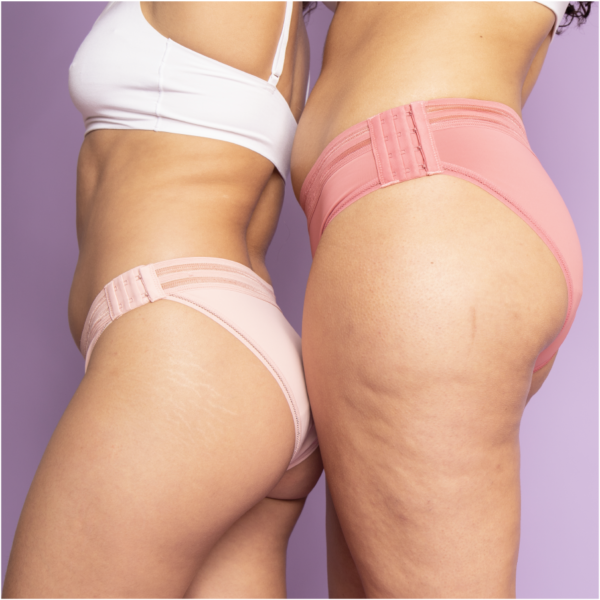Beppy Panties «CORAL» Pink/Rose, size L, two period slips with wash bag and storage bag