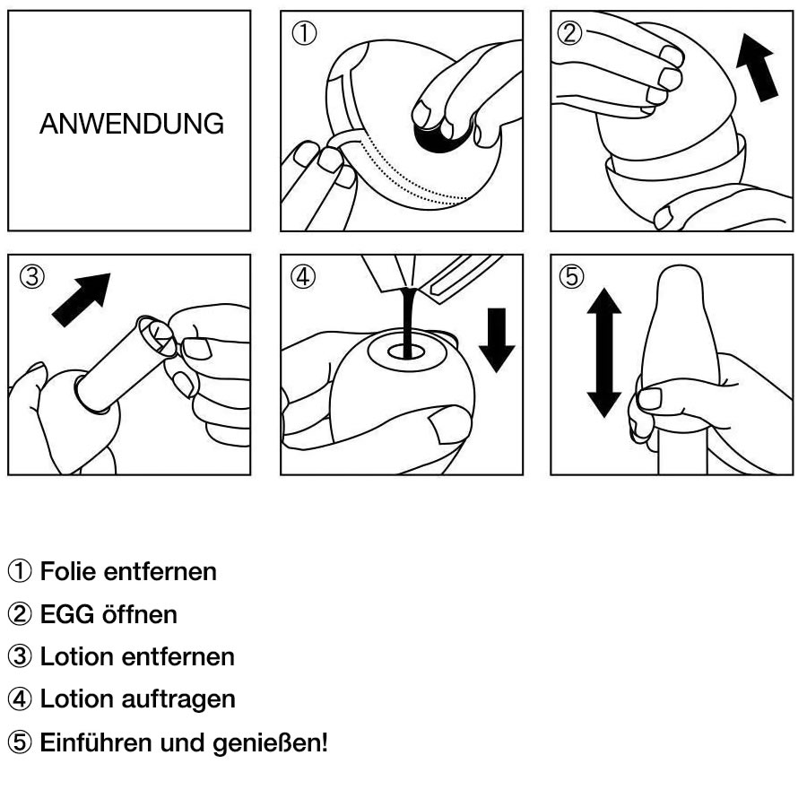 Tenga Egg «Snow Crystal» disposable masturbator with snowflake dots and cooling lubricant