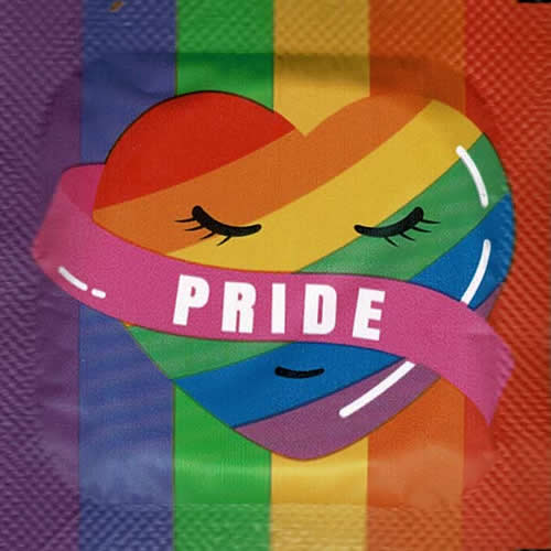 EXS «Pride» 144  pride condoms with rainbow designs, bulk pack