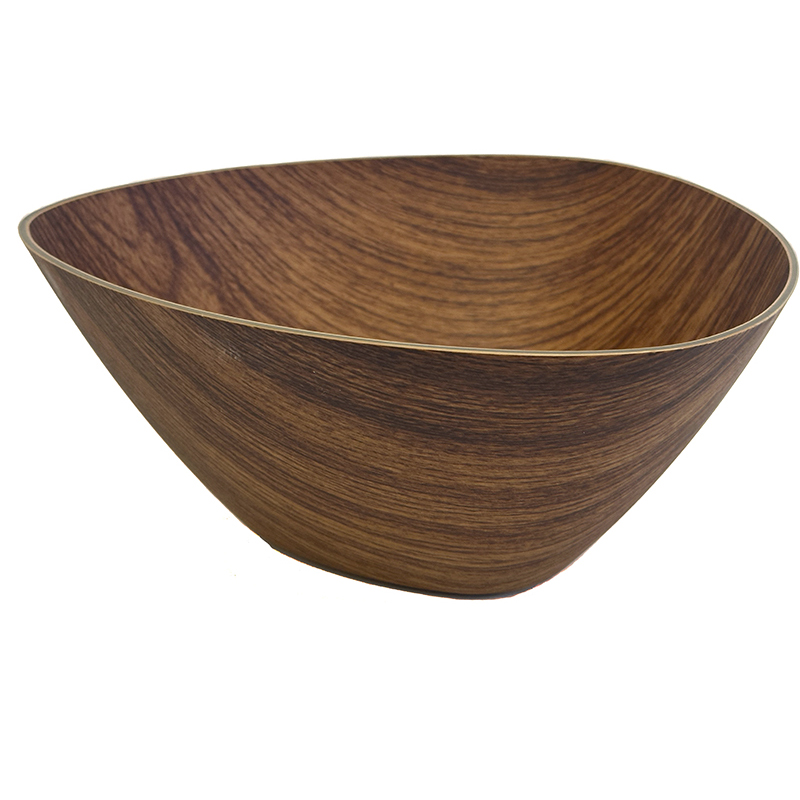 NGel «Nuru Bowl» black bowl for massage gel, wood look