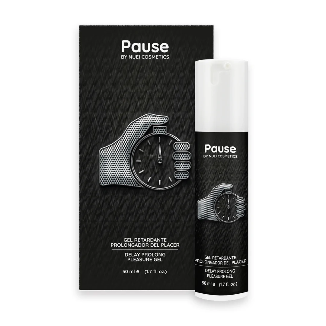 NUEI Cosmetics «Pause» Delay Prolong Pleasure Gel, schnell wirksames aktverlängerndes Gleitgel 50ml (1)